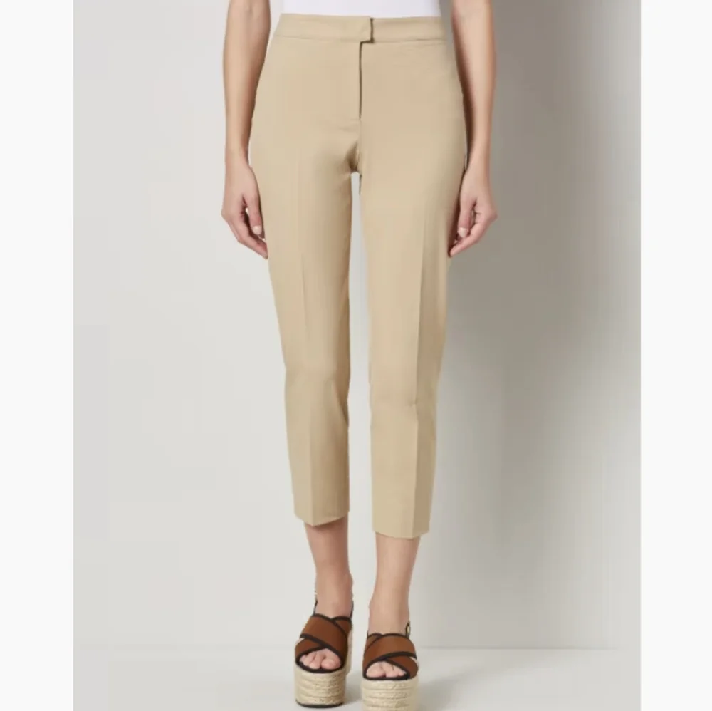 Piazza Sempione Christina  Front Pleat Beige Trousers IT 40 - Picture 8 of 8